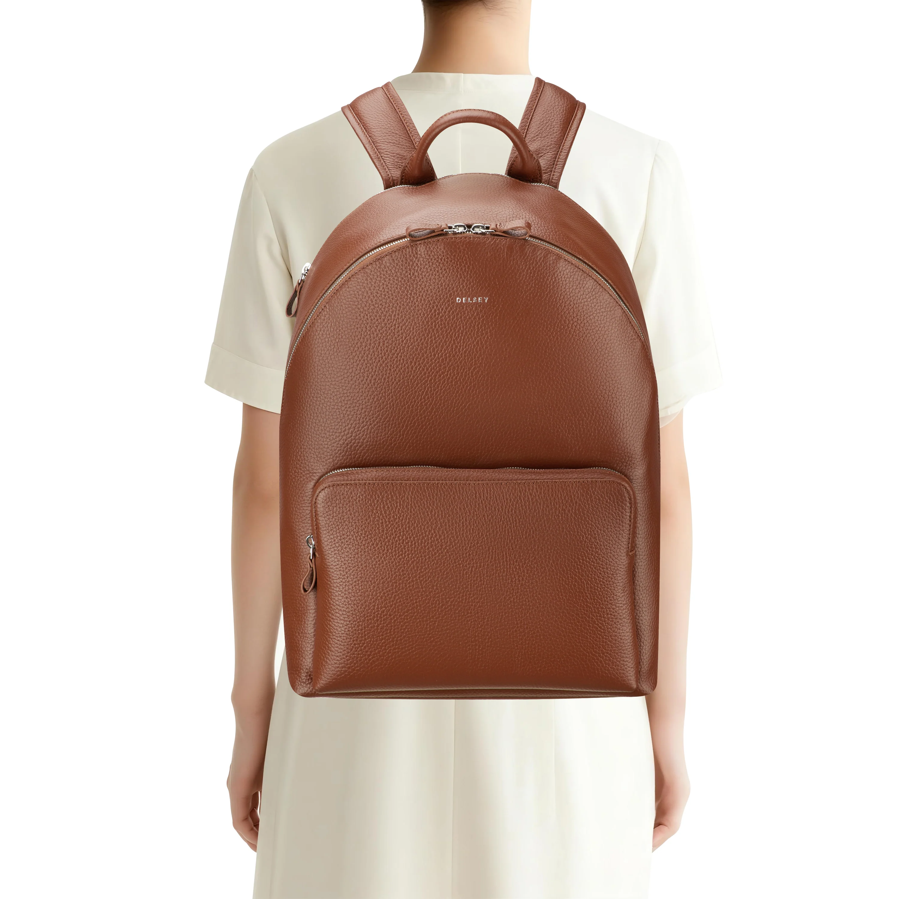 Le cuir grainé - Backpack with 2 compartments - Image 11