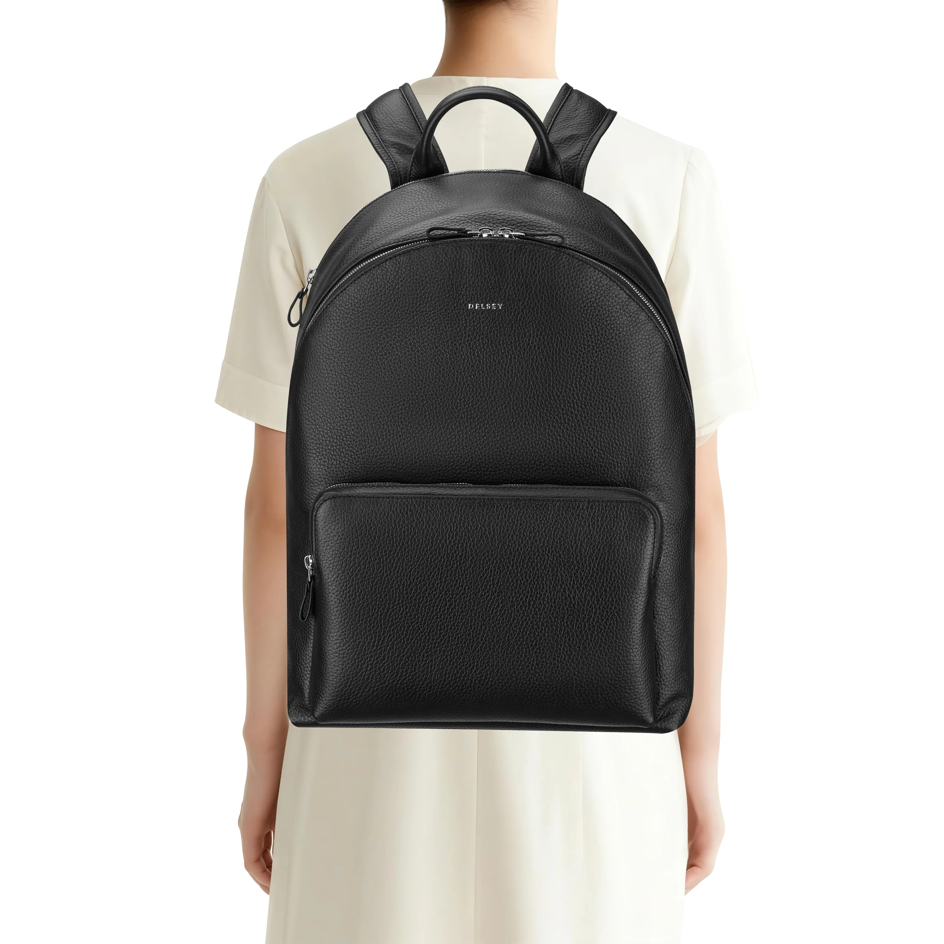 Le cuir grainé - Backpack with 2 compartments - Image 5